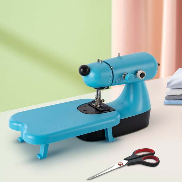 Machine à coudre, bras libre, machine à coudre à points super utilitaires - bleu Machine à coudre, bras libre, machine à coudre à points super utilitaires - bleu
