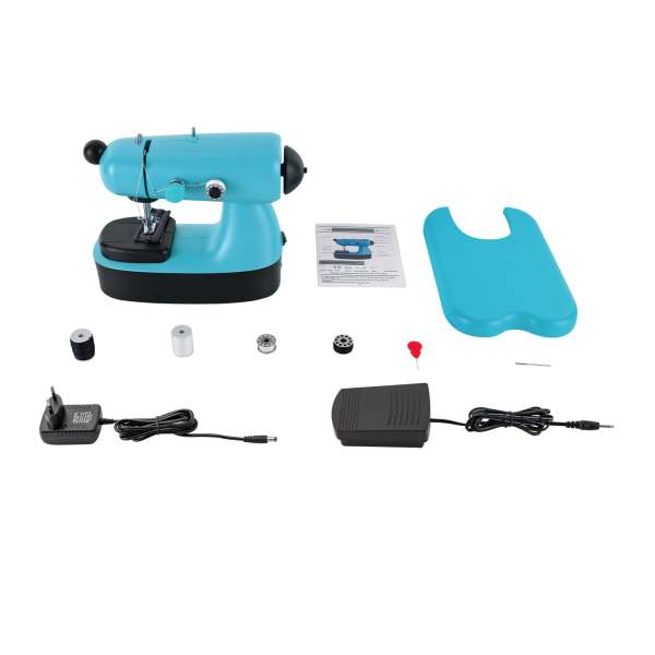 Machine à coudre, bras libre, machine à coudre à points super utilitaires - bleu Machine à coudre, bras libre, machine à coudre à points super utilitaires - bleu
