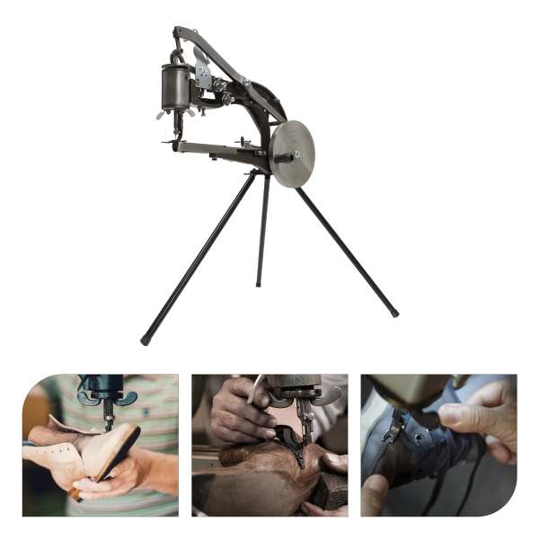 Machine à coudre à la main Cobbler - Machine à coudre - Kit de réparation de chaussures avec aiguilles pour toile, coton, lin, outil de couture Machine à coudre à la main Cobbler - Machine à coudre - Kit de réparation de chaussures avec aiguilles pour toile, coton, lin, outil de couture