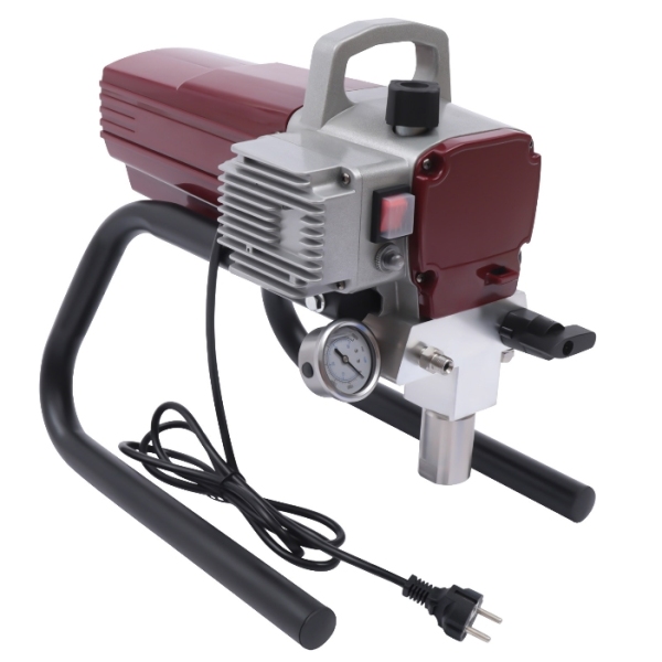 Pulvérisateur de peinture sans air 1800 W 220 V avec pression de pulvérisation réglable et tuyau pour mur, plafond, bois