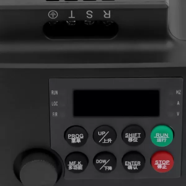 Convertisseur de fréquence Mini VFD 380V inverter monophasé / triphasé AC pour moteurs triphasés 2,2 kW