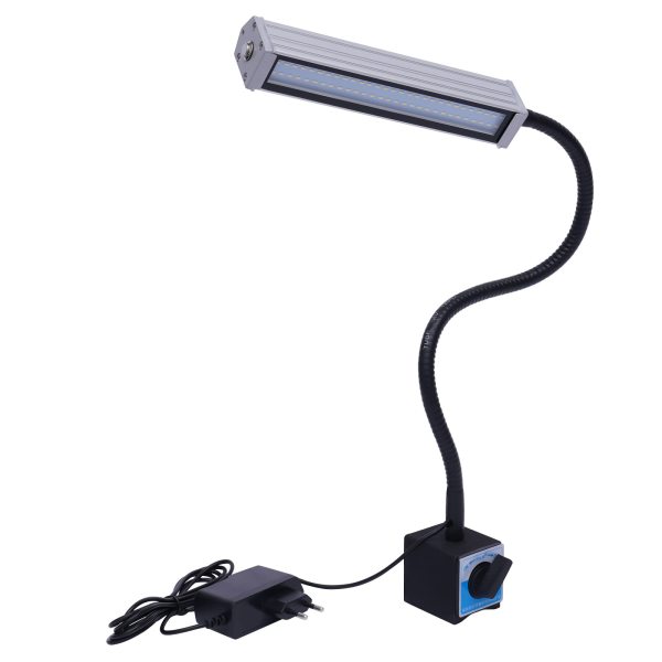 Lampe de travail LED CNC - Flexible - Étanche - Noir - 10 W - Pour artisanat, CNC, établi