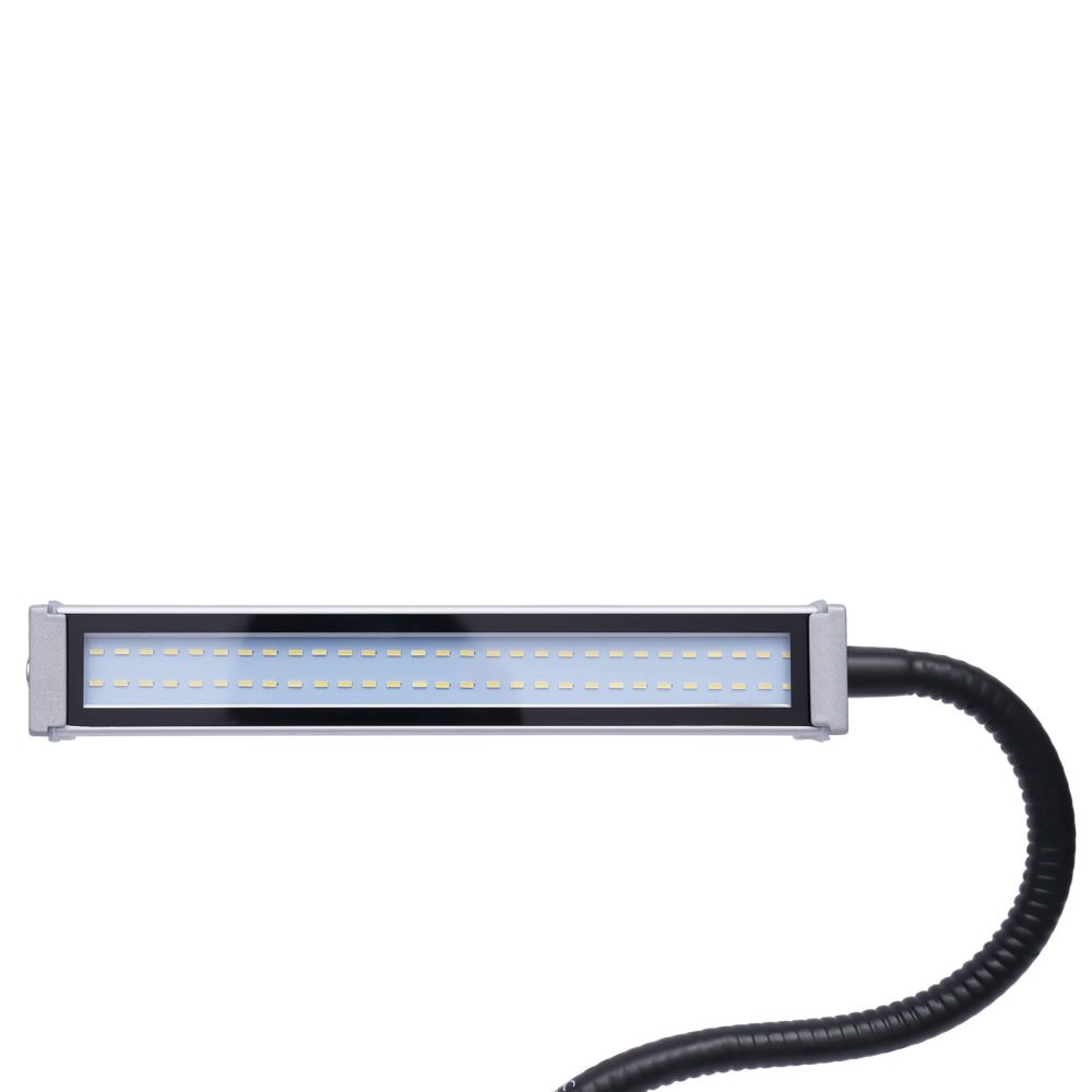 Lampe de travail LED CNC - Flexible - Étanche - Noir - 10 W - Pour artisanat, CNC, établi