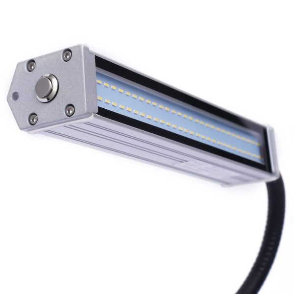 Lampe de travail LED CNC - Flexible - Étanche - Noir - 10 W - Pour artisanat, CNC, établi